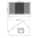 Caixa Retorno Amplificada Attack Vsm112a - Monitor Palco Ativo 12 Polegadas 1.200 W Rms