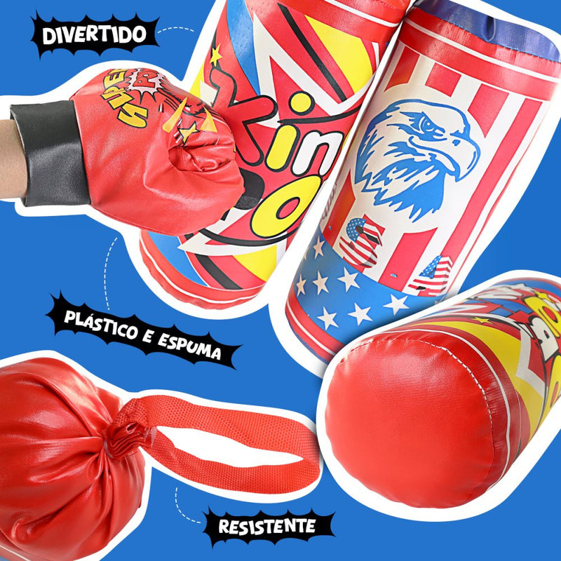 Saco de Boxe Infantil com Luvas