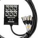 Medusa Multicabo 06 Vias Xlr / Xlr 10 Metros Wireconex