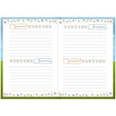 Agenda Permanente Escolar 96 Folhas105x148mm Pacote Com 05