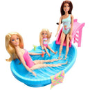 Barbie Estate Piscina Glam Com Boneca Loira