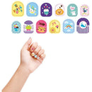 Kit Make Brinq Mechas Coloridas + Adesivos De Unhas