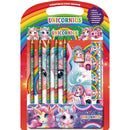 Livro Infantil Colorir Unicornio C/kit Escolar