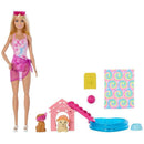 Barbie Family Festa Na Piscina Com Cachorrinho E Acessórios