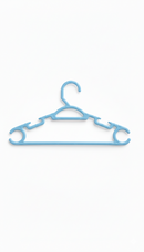 Kit 3 Cabides Napoli Infantil Azul Reforçado Antideslizante Luxo - pc / 3
