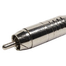 Conector Linha Rca Macho Niquel Com Mola Storm 10 Unidades
