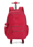 Mochila Infantil Juvenil De Rodinhas 360° Pink Up4you