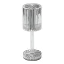 Luminária Led Abajur Acrílico Transparente Recarregável