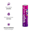 Aaa 1000 Mah Pilha Recarreg.elgin Blist4