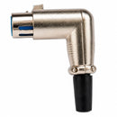 Conector Xlr Femea 90 Graus Metal Storm 10 Unidades