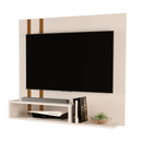 Painel De Tv Sala Moderno Nicho Supenso Off White Nature