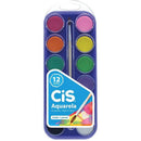 Aquarela Escolar Cis Estojo Com 12 Cores - Pacote Com 6