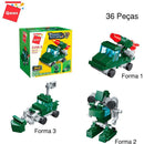 Brinquedo Para Montar Set Militar/transportes 3 Em 1 Sortido (display Com 10)