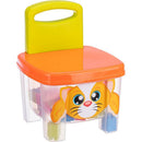 Brinquedo Para Montar Cadeira Com Blocos E Adesivos 40 Peças