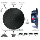 Kit Arandela Coaxial 6p 70w 8r Redonda Pt Leson