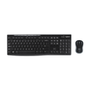 Combo Teclado E Mouse Sem Fio Logitech Mk270 Preto/cinza