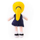 Boneca De Pelúcia Flora Com Vestido Marinho 35cm