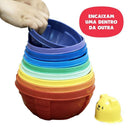Brinquedo Educativo Potes De Empilhar