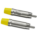 Plug Rca Macho Nickel Amarelo 10 Un Wireconex