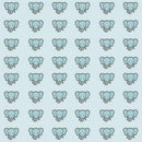 Papel De Parede Infantil Elefante Azul