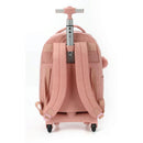 Mochila Com Rodinha Up4you Crinkle G Nude