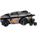 Mochila Infantil Com Rodinha Hotwheels Night Shifter Cinza