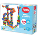 Brinquedo Para Montar Rampa Divertida 200 Peças + 60 Adesivos