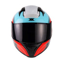 Capacete Texx Fecha Raptor Hornet Azu Verm Branc Bril 64