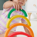Fisher-price Arco-íris De Madeira Empilhável 6 Peças