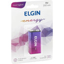 Pilha Bateria 9v Recarregável 250mah - Elgin Energy