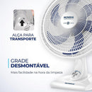 Ventilador De Mesa Super Power 127v 40cm Branco