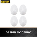 Gancho Plástico Scotch Plast. Extrema Peq. C/4 Blister