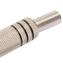 Conector Linha Rca Macho Metal Niquel Preto Storm 10 Unidades