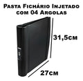 Pasta Fichário Injetado Com 04 Argolas