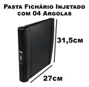 Pasta Fichário Injetado Com 04 Argolas