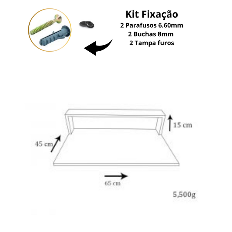 Mesa Suspensa Para Notebook Natural Em Mdf