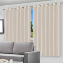Cortina Blackout Bege c/ ilhos - 280x180cm