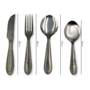Conjunto de Talheres em Aço Inox  24 Peças