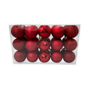Kit Bolinhas De Natal 5cm Enfeite Natalino 30un Vermelho