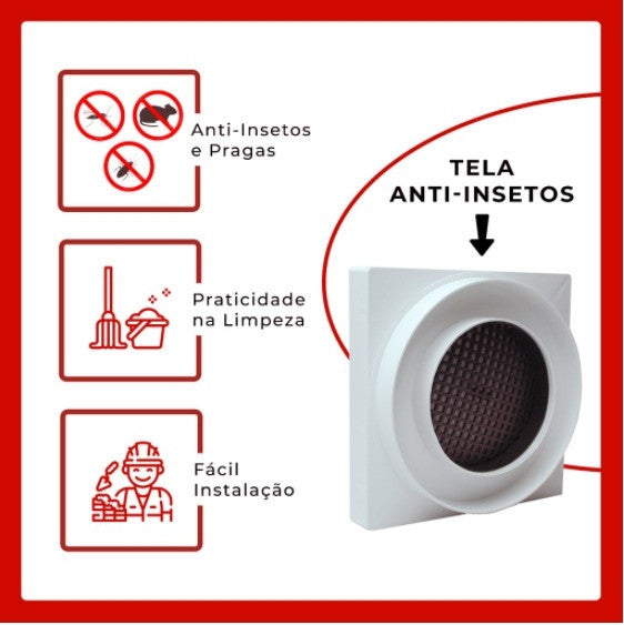 Ralo 10x10 Oculto Seca Piso/porcelanato Inteligente Branco