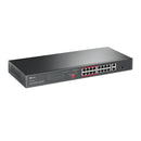 Switch Não Gerenciável C/ 16p 10/100mbps Poe+ E 2p Gigabit Tl-sl1218p Smb