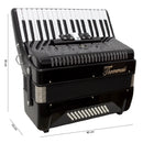 Acordeon 48 Baixos 34 Teclas Ta 4805 Preto Thommasi