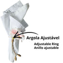Argola De Guardanapo Cerejeira Ajustável Tiemi Maison Charlô Kit 4 Unidades - Un / 4