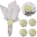 Kit 4 Porta Guardanapo Mimosa Flor Crisântemo - UN / 4
