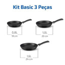 Kit de Frigideiras Rochedo Basic 18cm, 20cm e 24cm - CXM / 4