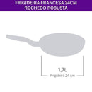 Frigideira Rochedo Robusta Grafite 24cm - CXM / 6