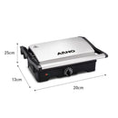 Grill Arno Dual GNOX Inox Com Abertura de 180° 127v