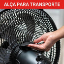 Ventilador de Mesa Arno Essential 6 Pás 40cm 140W Preto/Cinza 127V VD2E