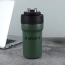 Garrafa Térmica Copo Inox 500ml Canudo Alça Cor: Vermelha