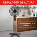 Ventilador Coluna Arno Essential 6 Pás 40cm 140W Preto/Cinza 220V VD2C